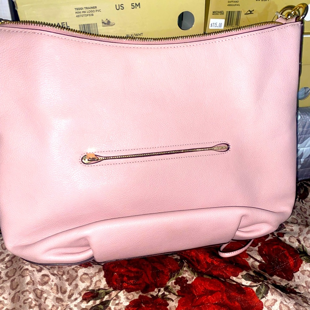 Coach lite pink shoulder bag with mini bag